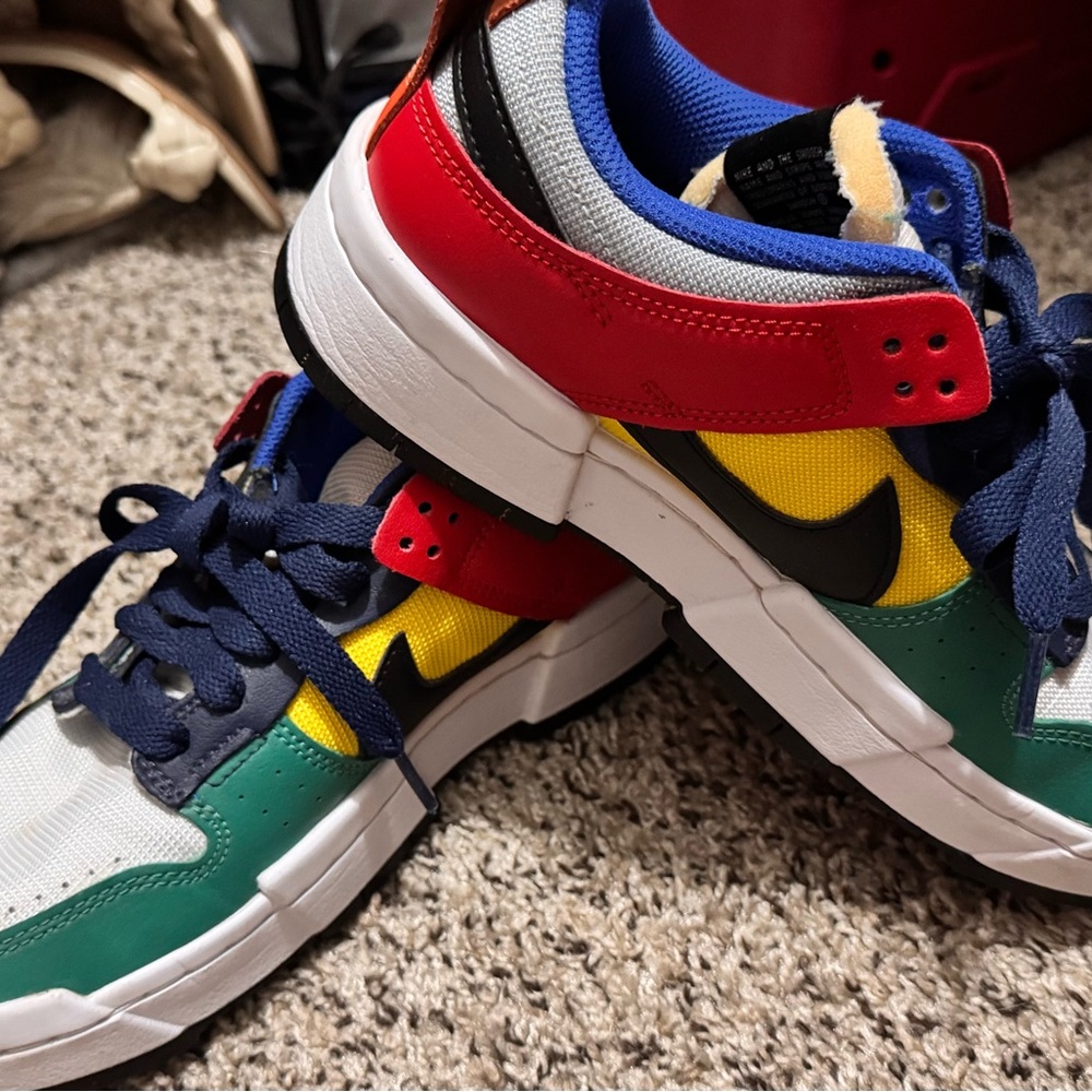 Nike Multicolor Sneakers - Red, Green, Blue, Yellow